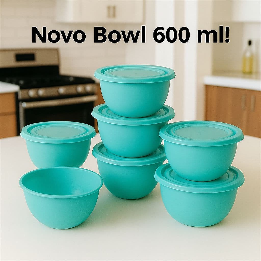 KIT 10 BOWL 600ML POTES ORGANIZADORES DE ALIMENTOS RESISTENTE