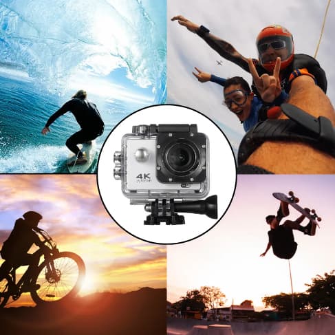 Câmera Filmadora Sport 4k Ultra Hd Dv Wi-fi Com Controle