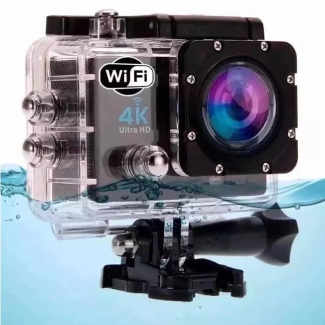 Câmera Esportiva 4K Ultra HD Wi-Fi Filmadora Sport Prova D’água Com Controle