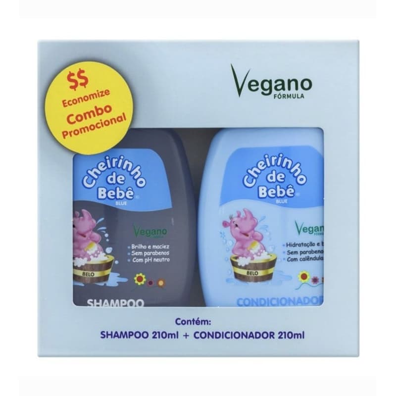 Cheirinho do Bebê Blue Kit Shampoo e Condicionador 210ml