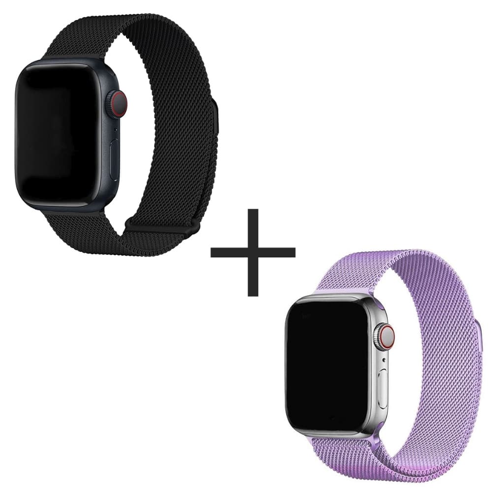 Pulseira Milanese Aco Metal Para Iwo Compativel Com Apple Watch 44mm 42mm 40mm 38mm Series 1 2 3 4 5 6