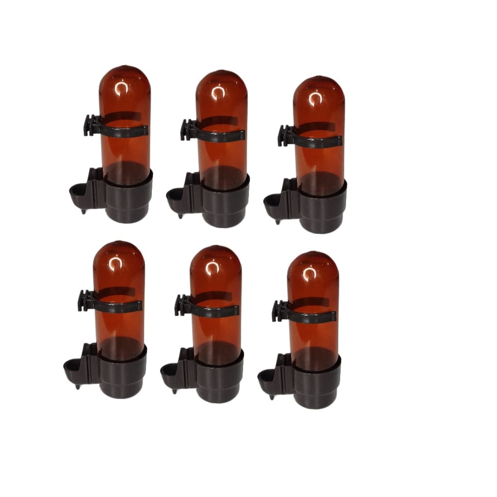 Kit 06 Bebedouros Fume Ambar 55 Ml Malha Fina  Malha Fina K42