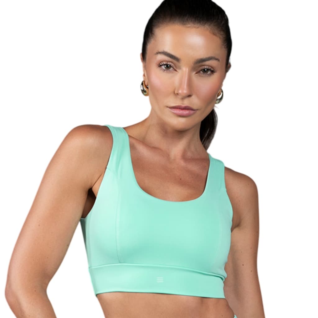 Top Fitness Academia Corrida Yoga Feminino Com Sustentação Alta