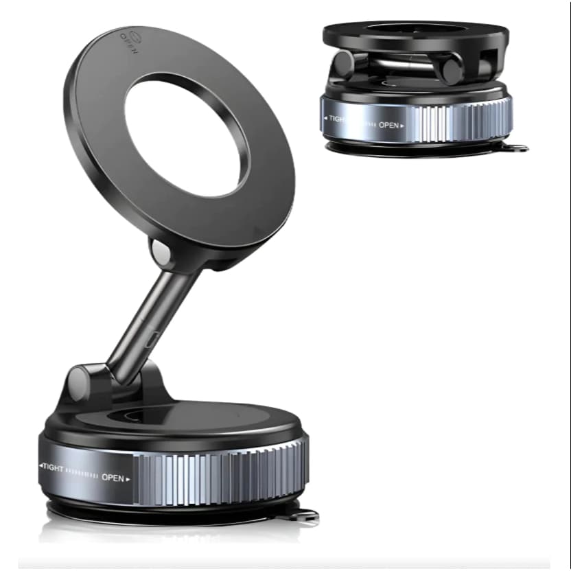 Suporte Magnético Forte Para Telefone Carro Design Dobrável 360 ° A Vácuo Ajustável/Mesa/Banheiro