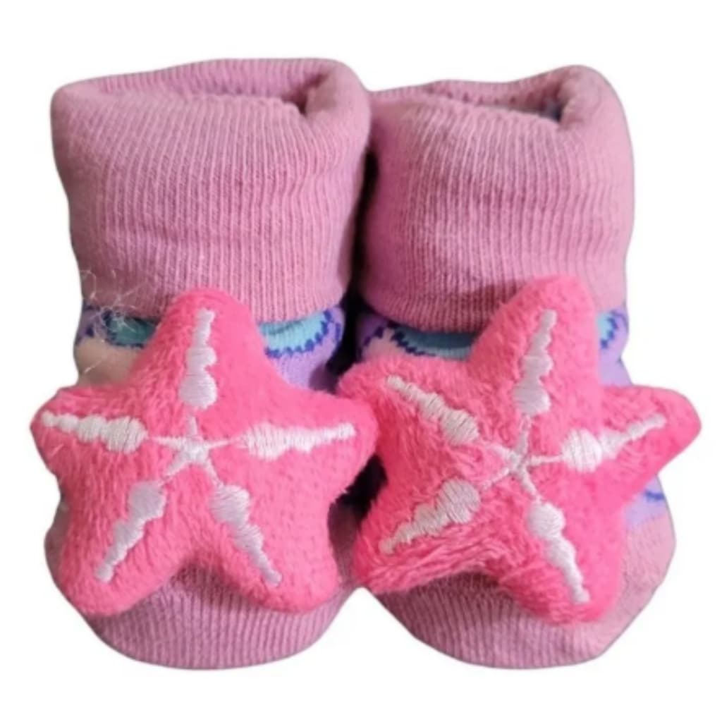 Meias Pantufa para bebê Antiaderente - Bambini - Desenhos Sortidos - De 0 a 6 meses