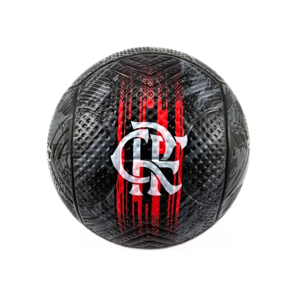 Bola De Futebol Campo Nº5 Flamengo Preta Licenciada – Escudo Original do Mengão