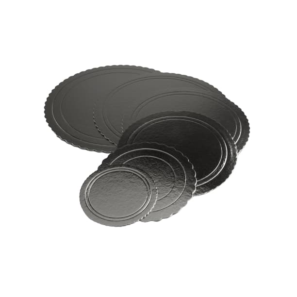 Kit Com 10x Unidades Cake Board Prata 21cm Tabuleiro Bolo Redondo "ESCOLHA O TAMANHO"