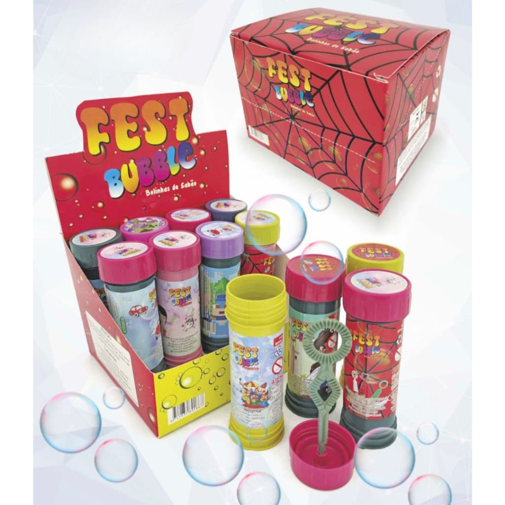 Kit 60 Unidades Bolha de Sabão, Lembracinha Festa Brinquedo Infantil Escolar