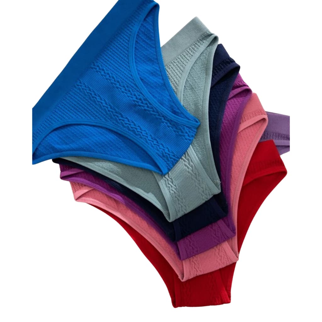 Kit de Calcinhas Gringas em Modal, Super Confortável, Cintura Média, Ajuste Perfeito ao Corpo