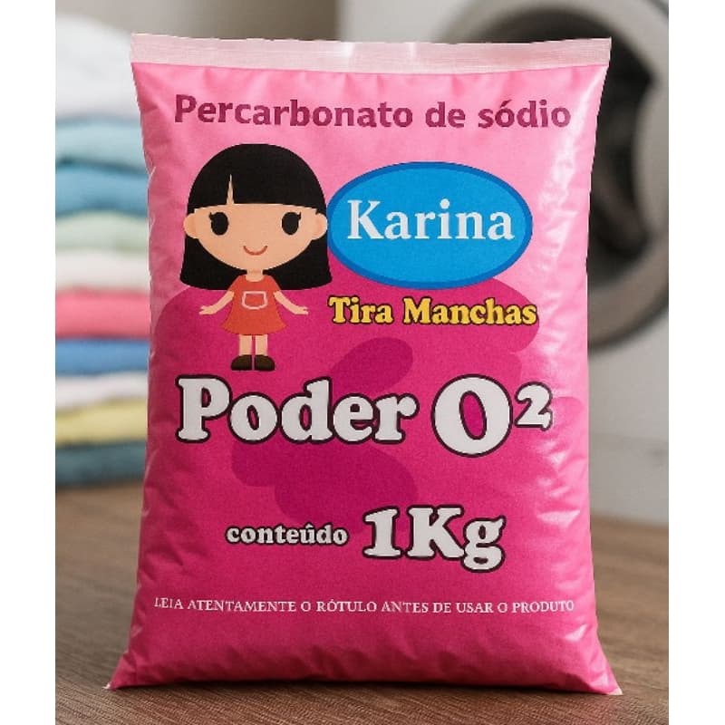 Pó Magico Tira Manchas De Roupas Coloridas E Brancas Karina Poder O2
