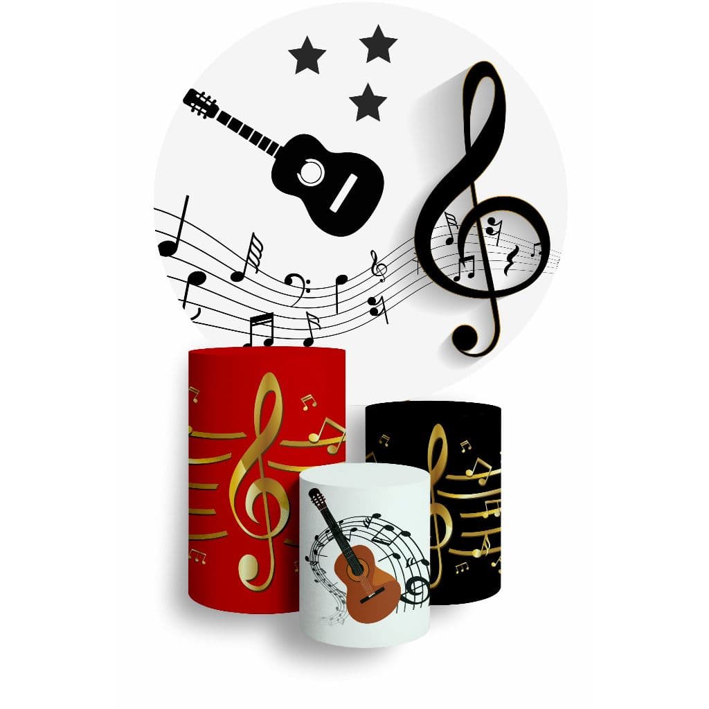 Kit Capa de Painel + Trio Capas de Cilindro Veste fácil - Música