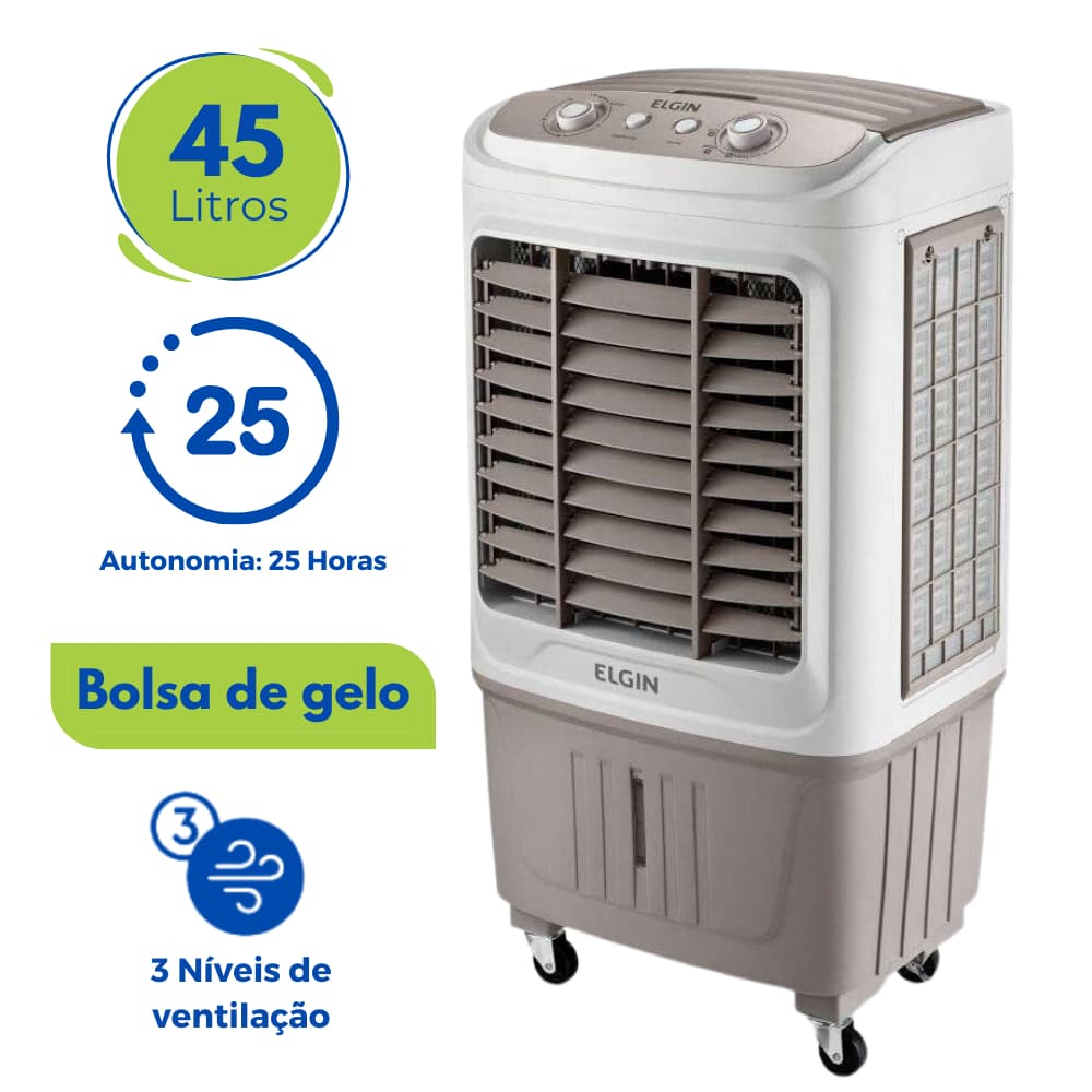 Climatizador Ar Ventilador Comercial 45 Litros Grande Industrial 127v Elgin