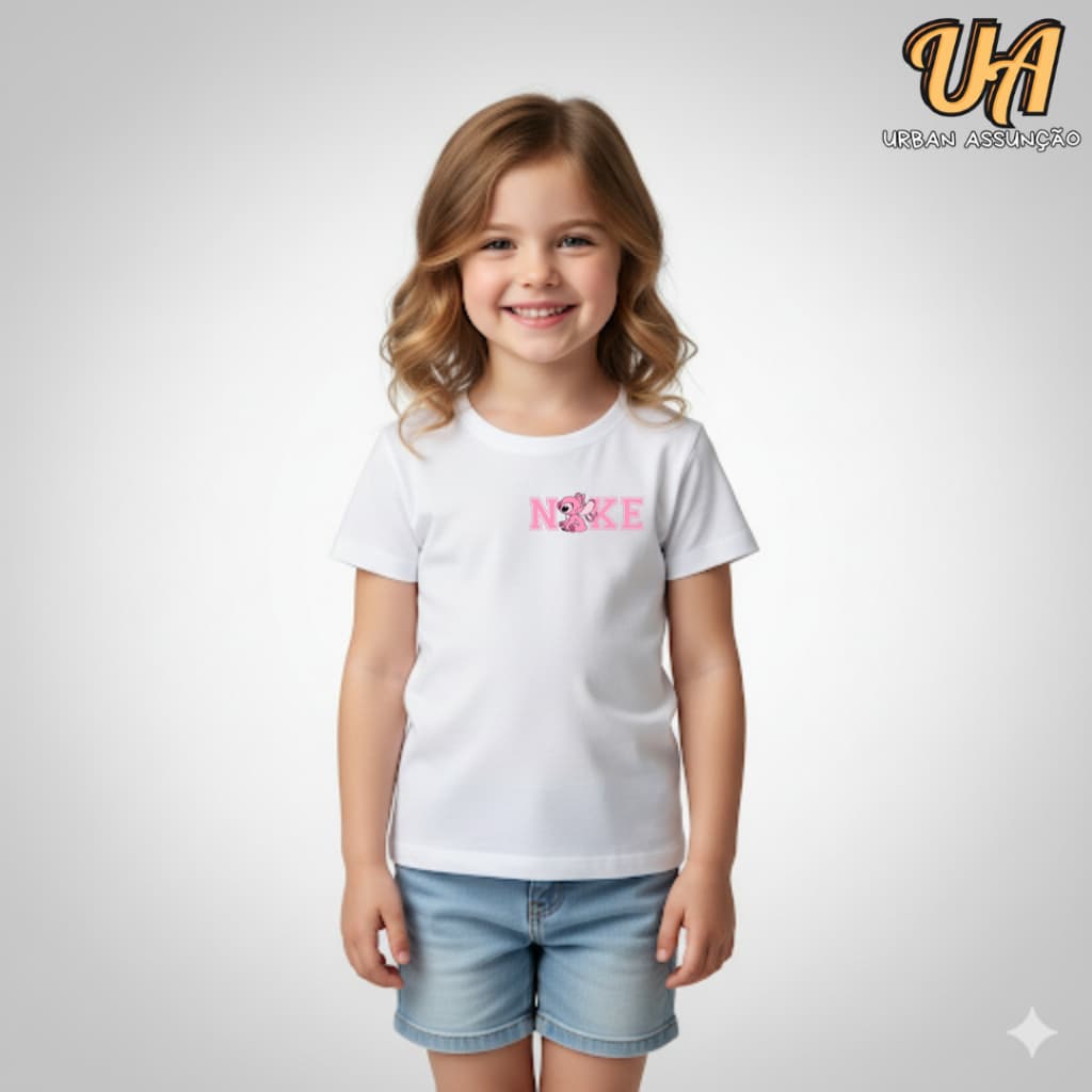 Camiseta Infantil Feminina Angel Stitch - 100% ALGODÃO