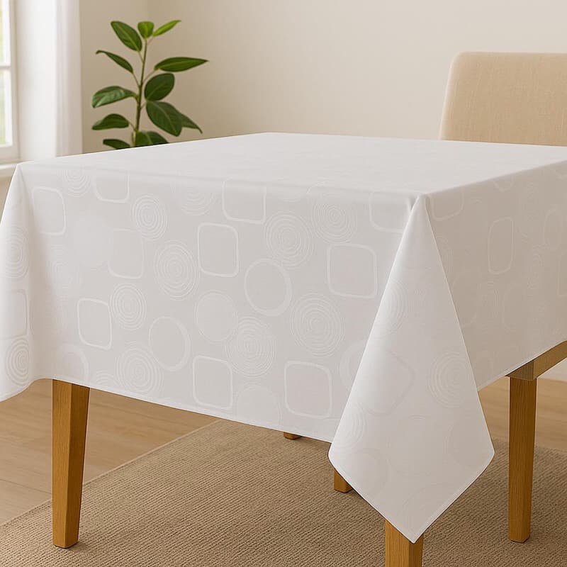 Forro de Mesa Toalha Premiere Jasmine Térmica e impermeável para Mesa de 4,6,8,10 lugares Luxo