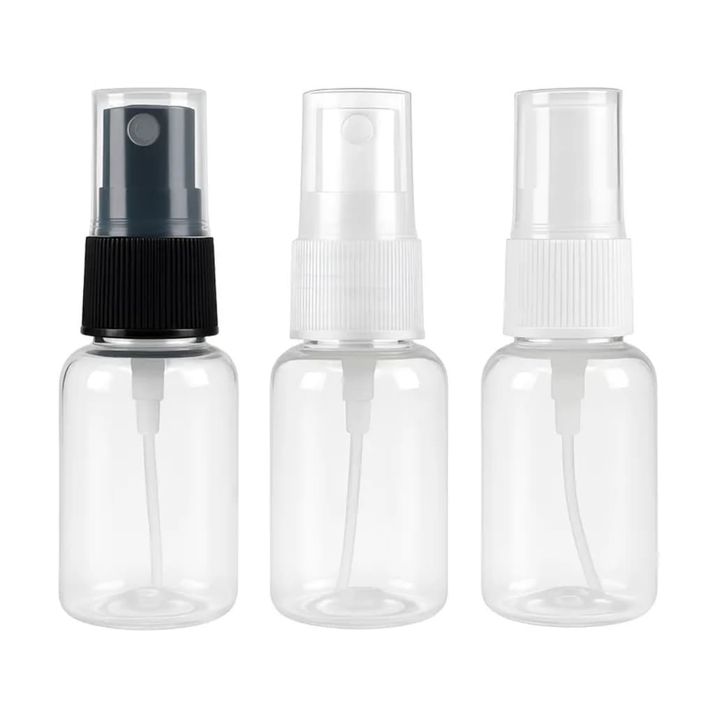 100 Frascos Pet Redondo 30ml Válvula Spray Para Perfumes
