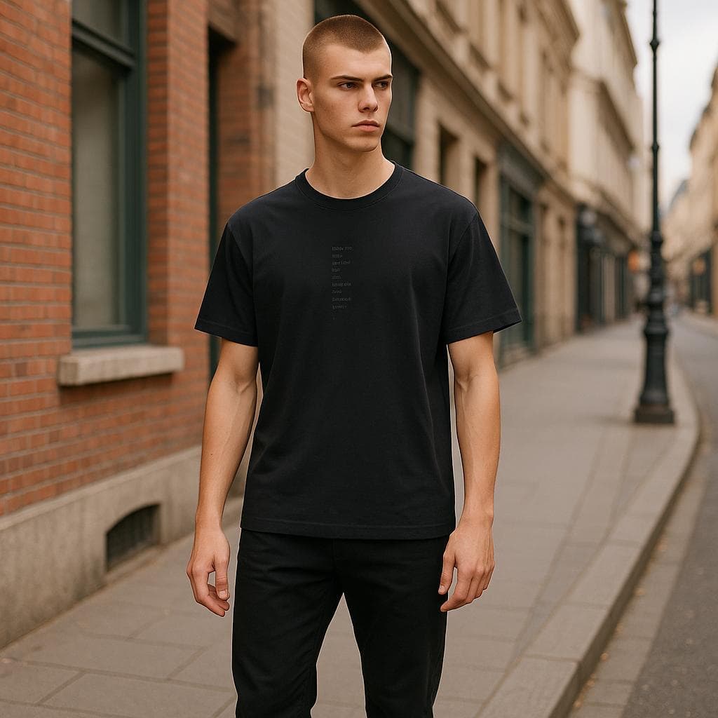 Camiseta Masculina Algodão Casual Adulto Gola Redonda Básica Confortável Para Dia a Dia