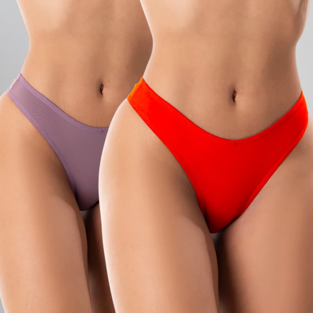 Kit 05 Calcinha em Microfibra Básica Feminina Menina Moça Tanga Cintura Alta Modelo Dani Lisa Kit