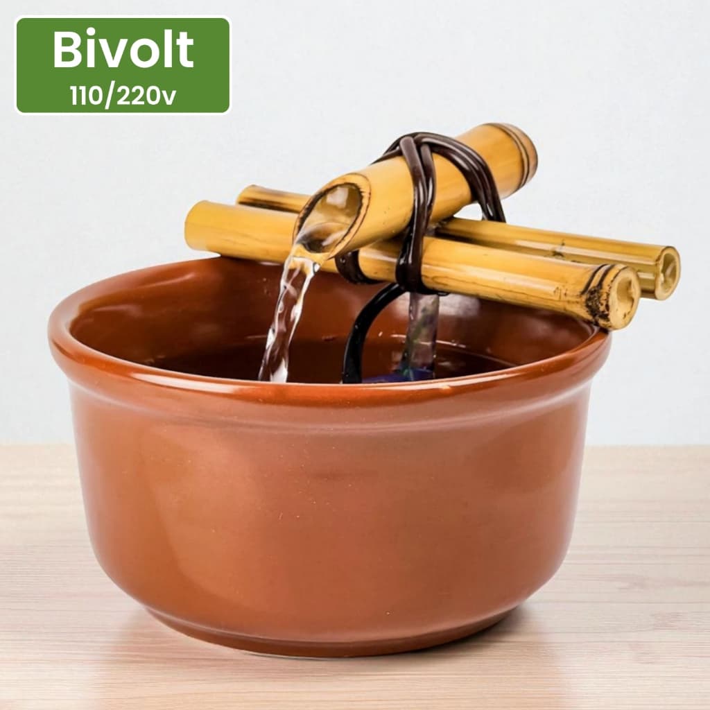 Bebedouro Para Gato Fonte De Água Em Ceramica Bambu Promoção