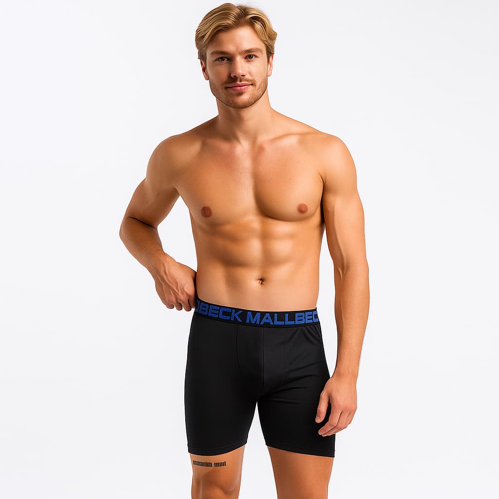 Kit 5 Cueca Ciclista Térmica Long Leg Short Masculino Adulto