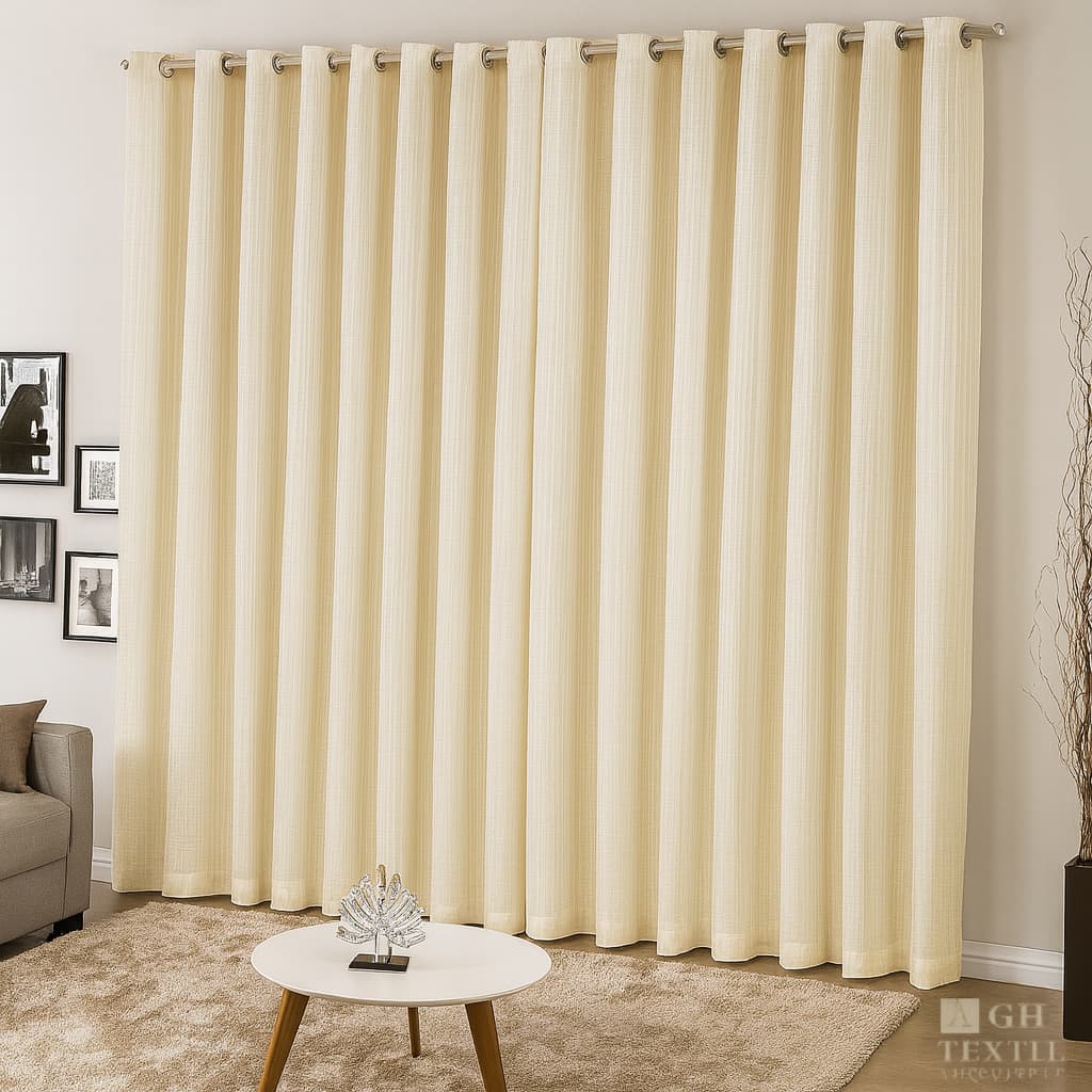 Cortina 4,00m x 2,80m Microfibra com Voil Xadrez | Elegância, Conforto e Decoração Sofisticada