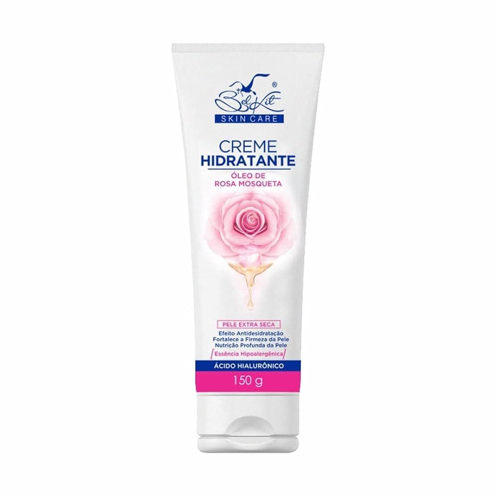 CREME HIDRATANTE COM OLEO DE ROSA MOSQUETA BELKIT 150G