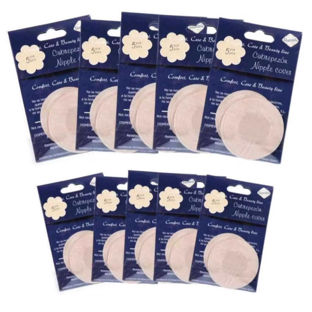 10Pçs / 5Pares Tapa-Seios Invisível Adesivo Protetor de Seios com 6cm de Diâmetro para Tampar Mamilos