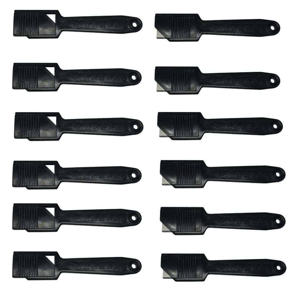 Kit 12 Estiletes PA-150 Seller Profissional com Lâmina Retangular 4 Lados Afiados