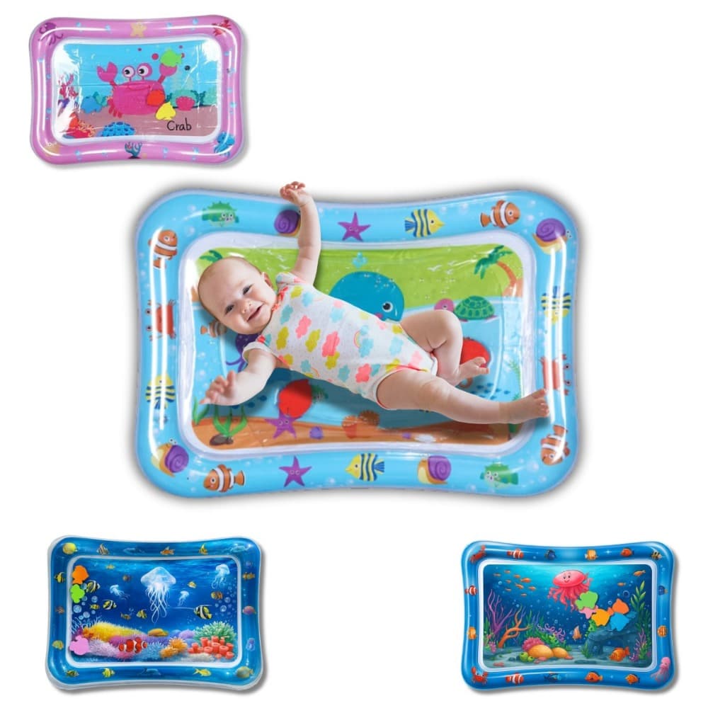 Tapete de Atividades Inflável para Bebê Aquário Sensorial – Brinquedo Interativo, Estímulo Motor e Cognitivo