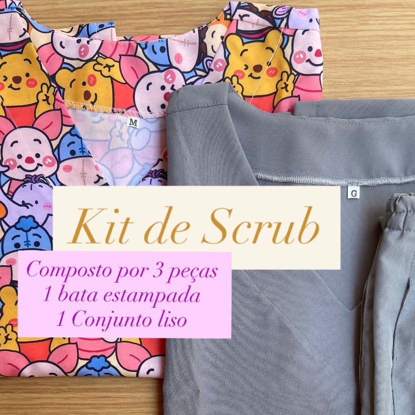 kit de Scrub Conjunto cirúrgico Fardamento Profissional.