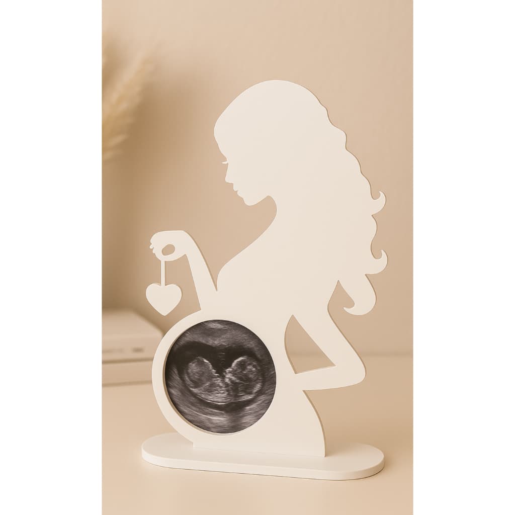 Porta Retrato Decorativo Ultrassom Bebe Mamãe Gravidez Lembrança