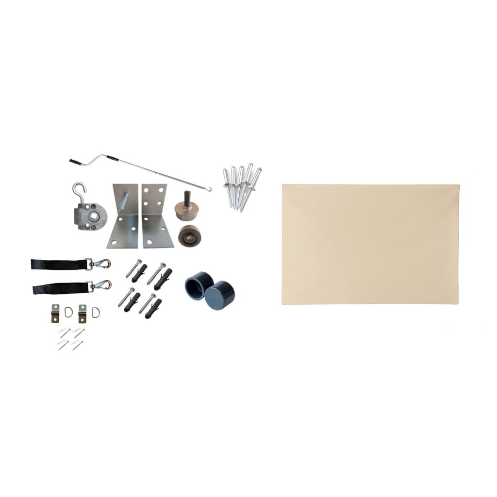 Kit Toldo retrátil Cortina sob medida 400 x 300 Impermeável *leia descrição*