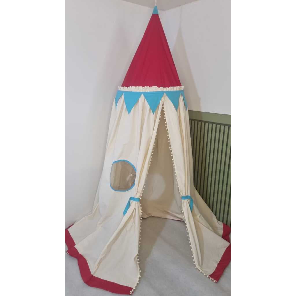 Cabaninha de Teto e Cantinho da Leitura Cabaninha Foguete/Cabaninha de Brincar/Dossel cama bebê e criança