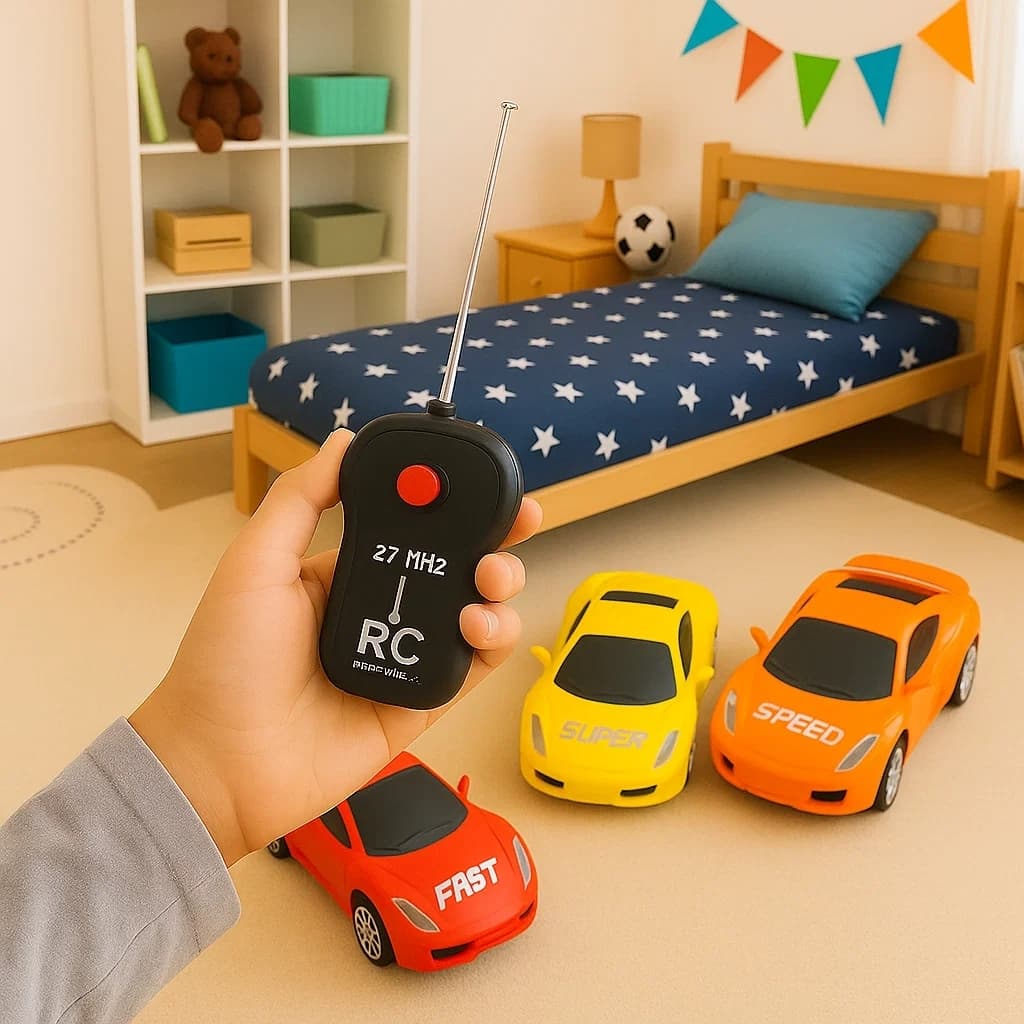 Carrinho Controle Remoto Speed Racing Infantil 2 Funções Brinquedo Corrida Pista Pilotagem Diversão