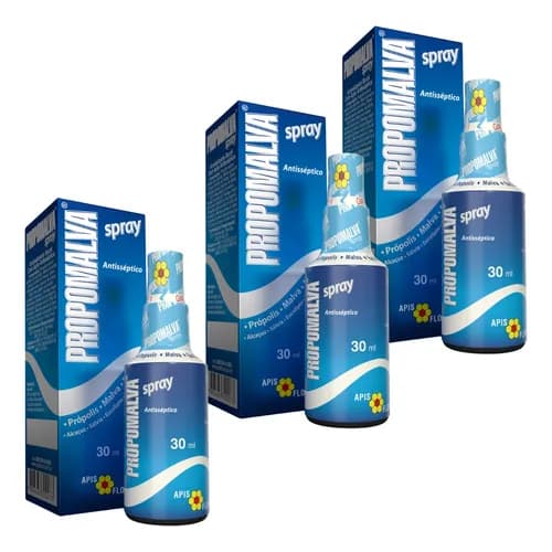 3un Propomalva spray antisseptico oral propolis malva eucalipto 30mL Apis Flora 3x