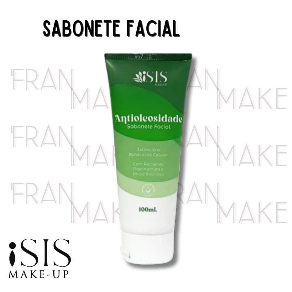 Sabonete Líquido Facial Antioleosidade Isis Make Up 100ml  Pele Limpa e Equilibrada