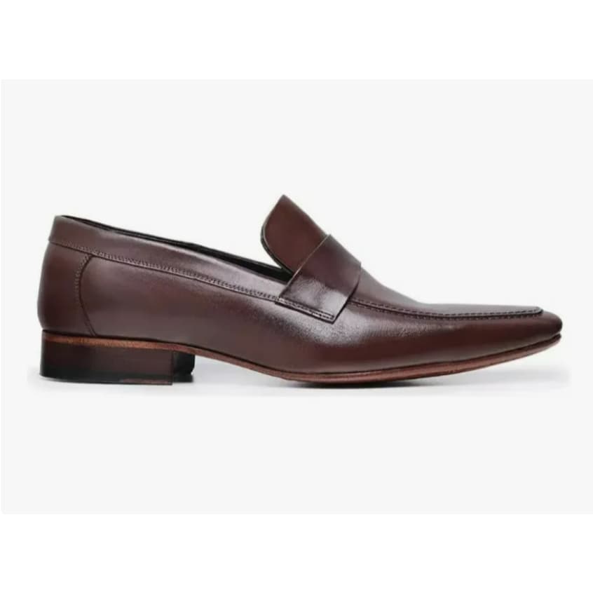 Sapato Social Masculino Loafer Couro Legitimo Italiano 1312
