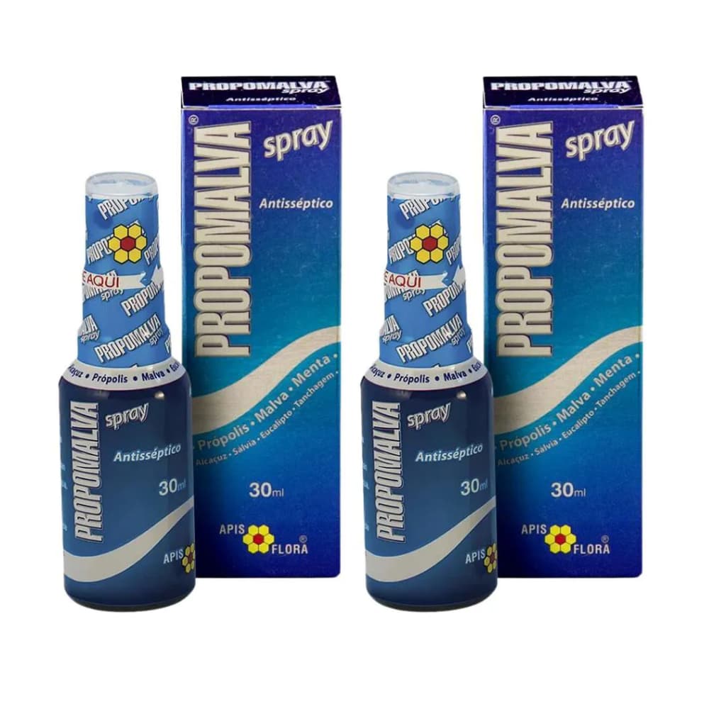 2un Propomalva spray antisseptico oral propolis malva eucalipto 30mL Apis Flora 2x