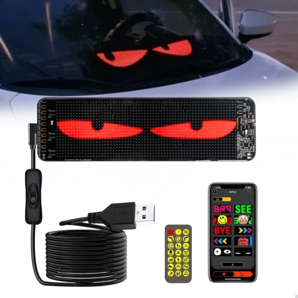 Painel Flexível LED USB 5V Bluetooth APP Programável a Prova d Agua
