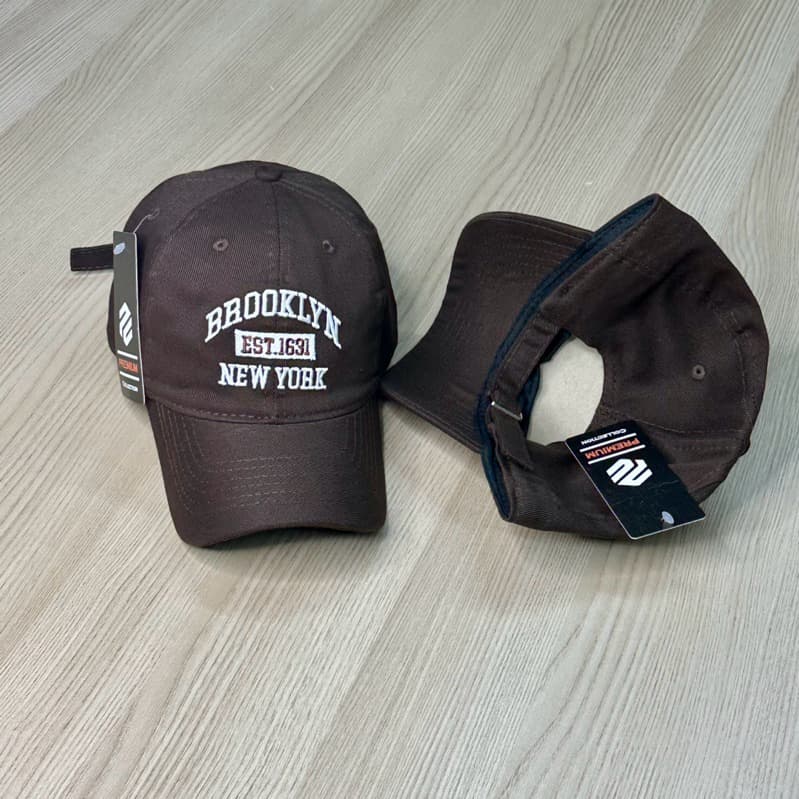 Boné retrô Brooklyn aba curva, unissex, masculino feminino, ajustável, estilo vintage