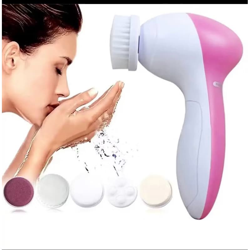 Escova Elétrica 5 em 1 Limpeza Facial Massageadora Esfoliação - Envio Imediato