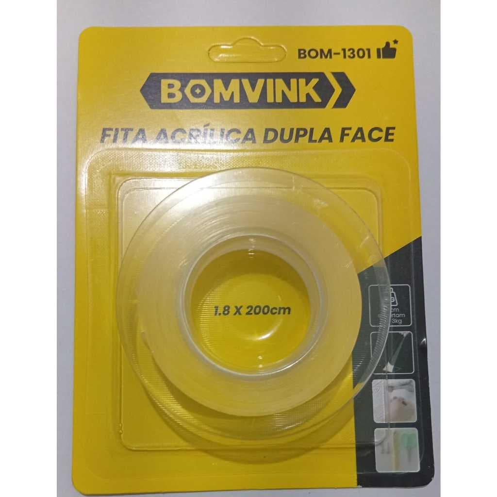 Fita Acrílica Dupla face Transparente