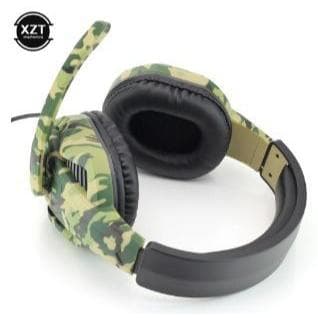 Fones De Ouvido Estéreo Camuflagem Fones De Ouvido Baixo Profundo com Microfone PS4 / PS3/Para Computador Interruptor Do
