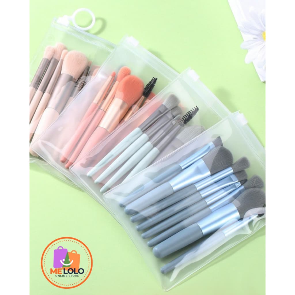 Mini Conjunto De 8 Pincéis De Maquiagem