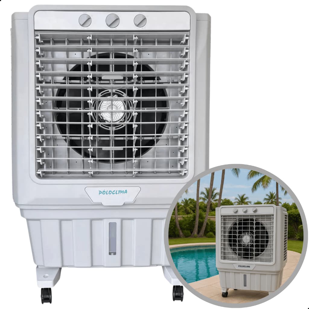 Climatizador De Ar 50m2 45 Litros Portátil Residencial Frio Gelo