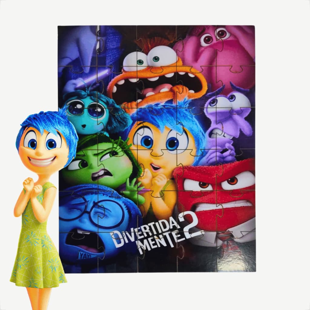 Quebra Cabeça Infantil Divertidamente Emoções Brinquedo Interativo