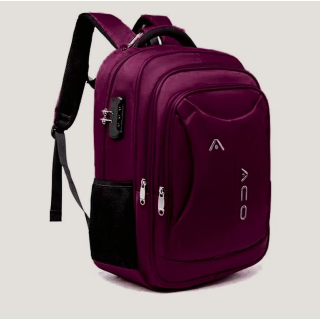 Mochila Notebook c/ Senha E Saida para USB/Fone de Ouvido Masculina Feminina Unissex Impermeável ACO