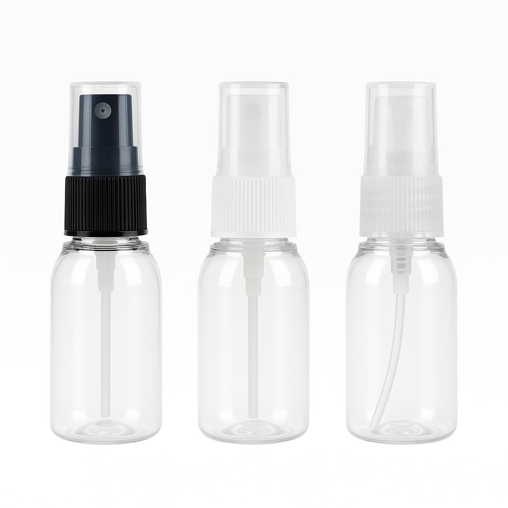 20 Frascos 30ml Pet Borrifador Válvula Spray Para Perfumes