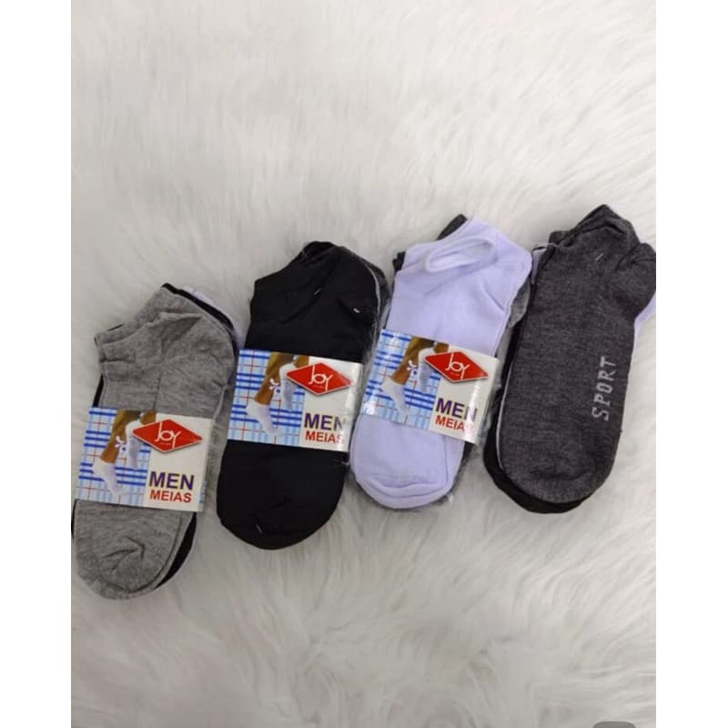 Meias Kit 12 Pares cano curto suport