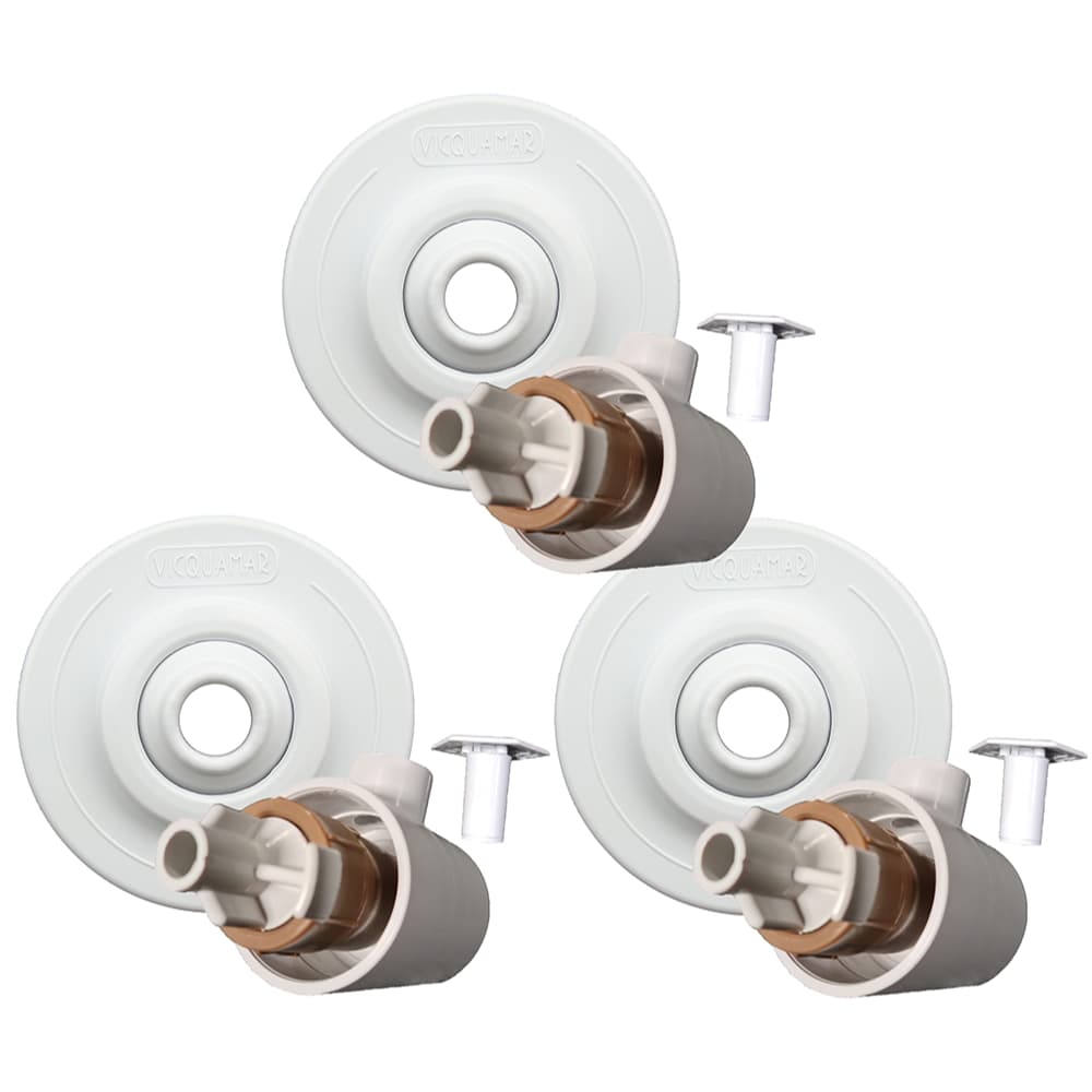 Dispositivos De Hidromassagem 3 peças Bico Jato Sobrepor Em Abs Encaixe 50mm Piscina Alvenaria