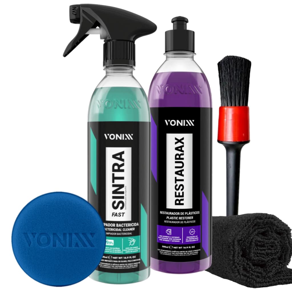 Sintra Fast Limpador Apc Plastico Interno + Restaurax Vonixx